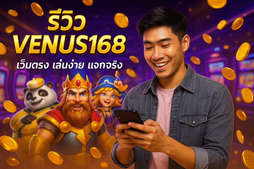 รีวิว VENUS168 เว็บตรง เล่นง่าย แจกจริง
