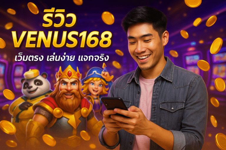 รีวิว VENUS168 เว็บตรง เล่นง่าย แจกจริง